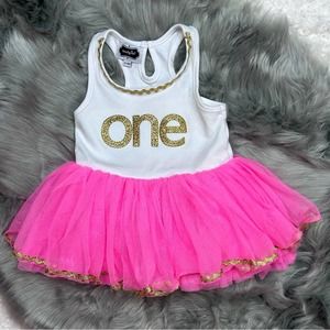 Mud Pie Infant Tulle Birthday Dress 12-18 months